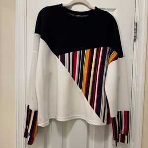 SHEIN multicolored block top